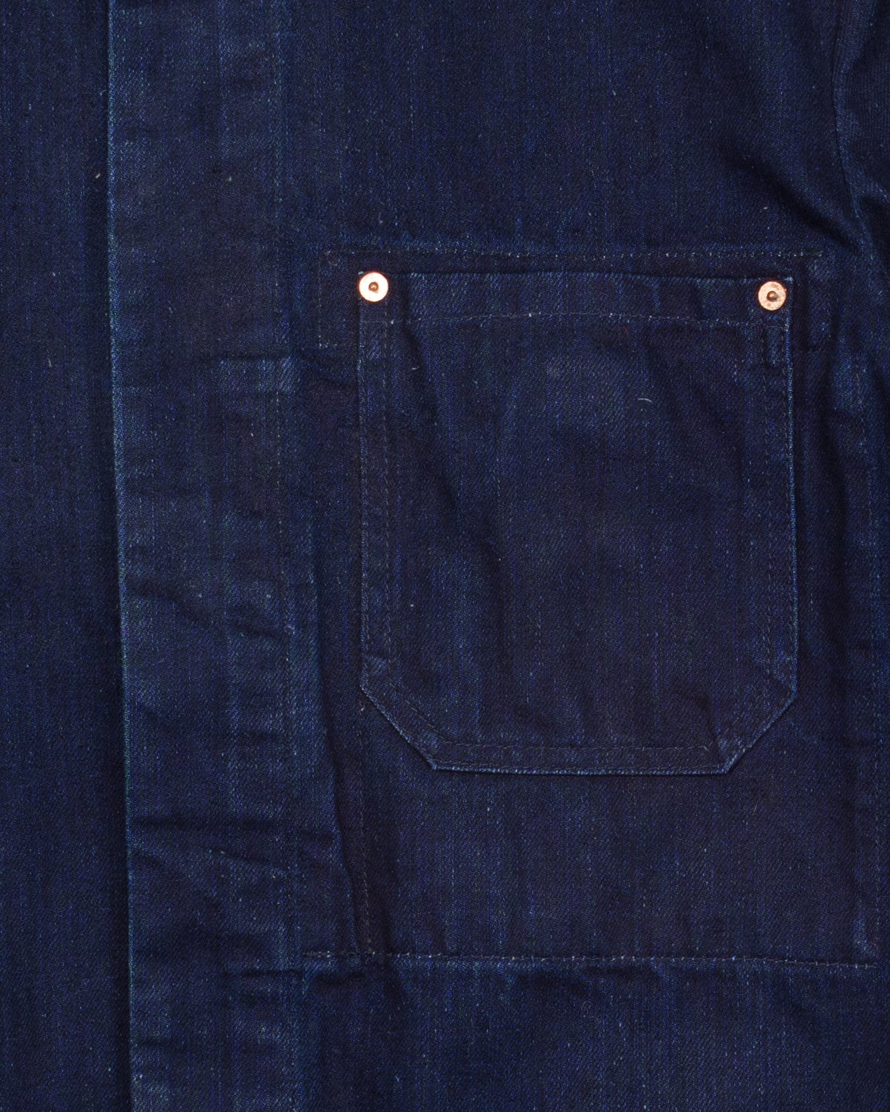 E17 Double Indigo 14,5oz Chore Coat #1735 - Image 3