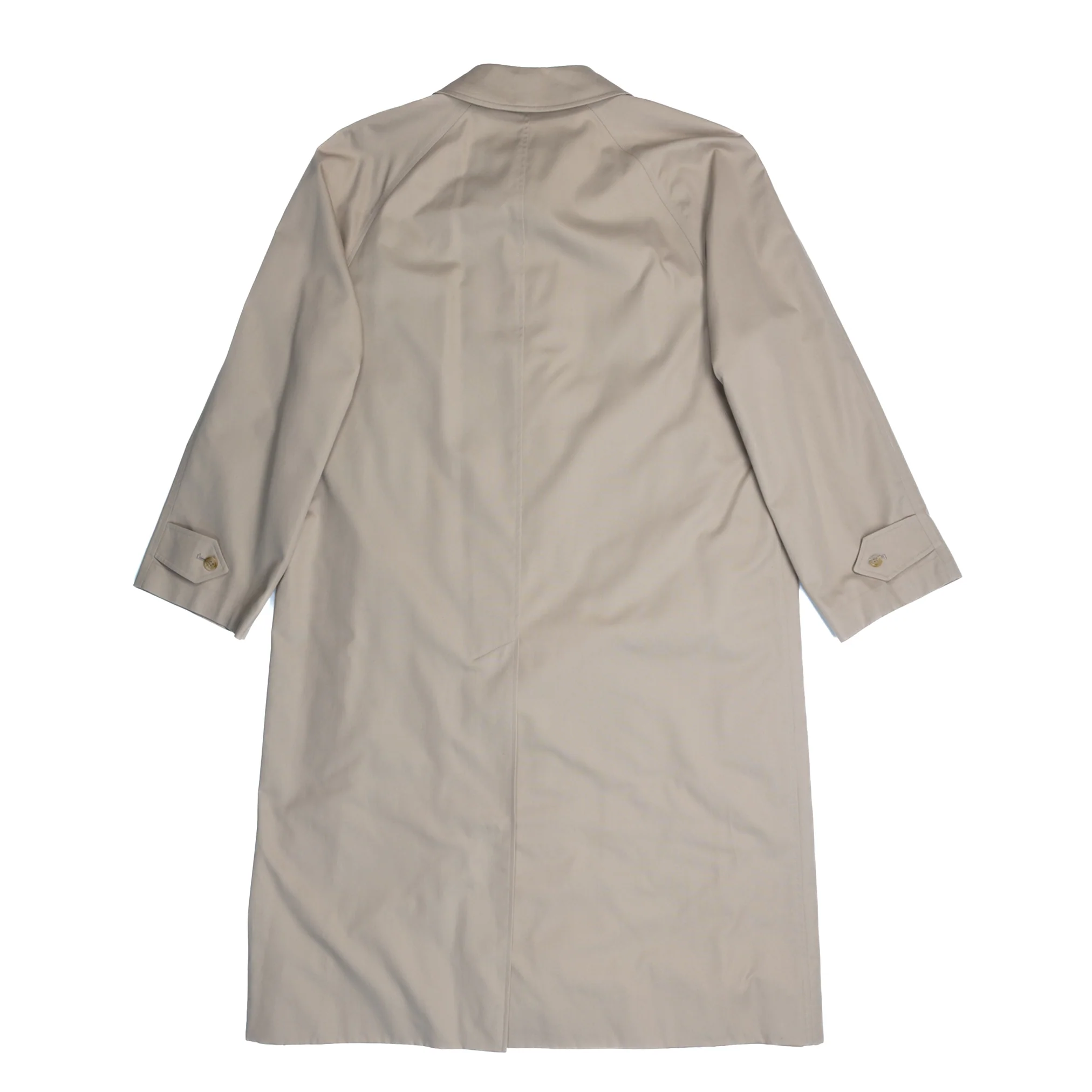 Long Gabardine Car Coat in Lichen #1216 - Image 5