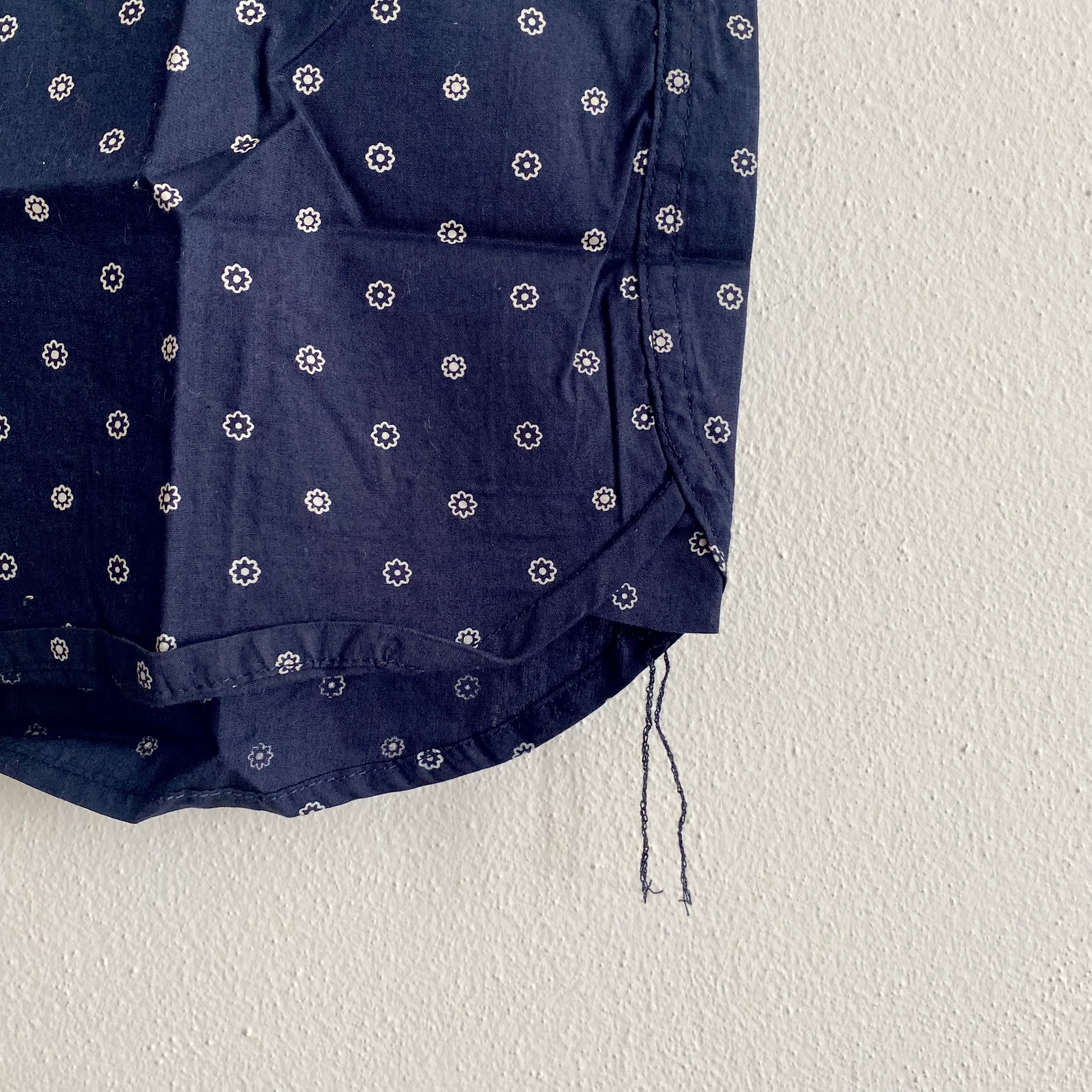 Floral Button Down Shirt in Navy #352 - Image 4