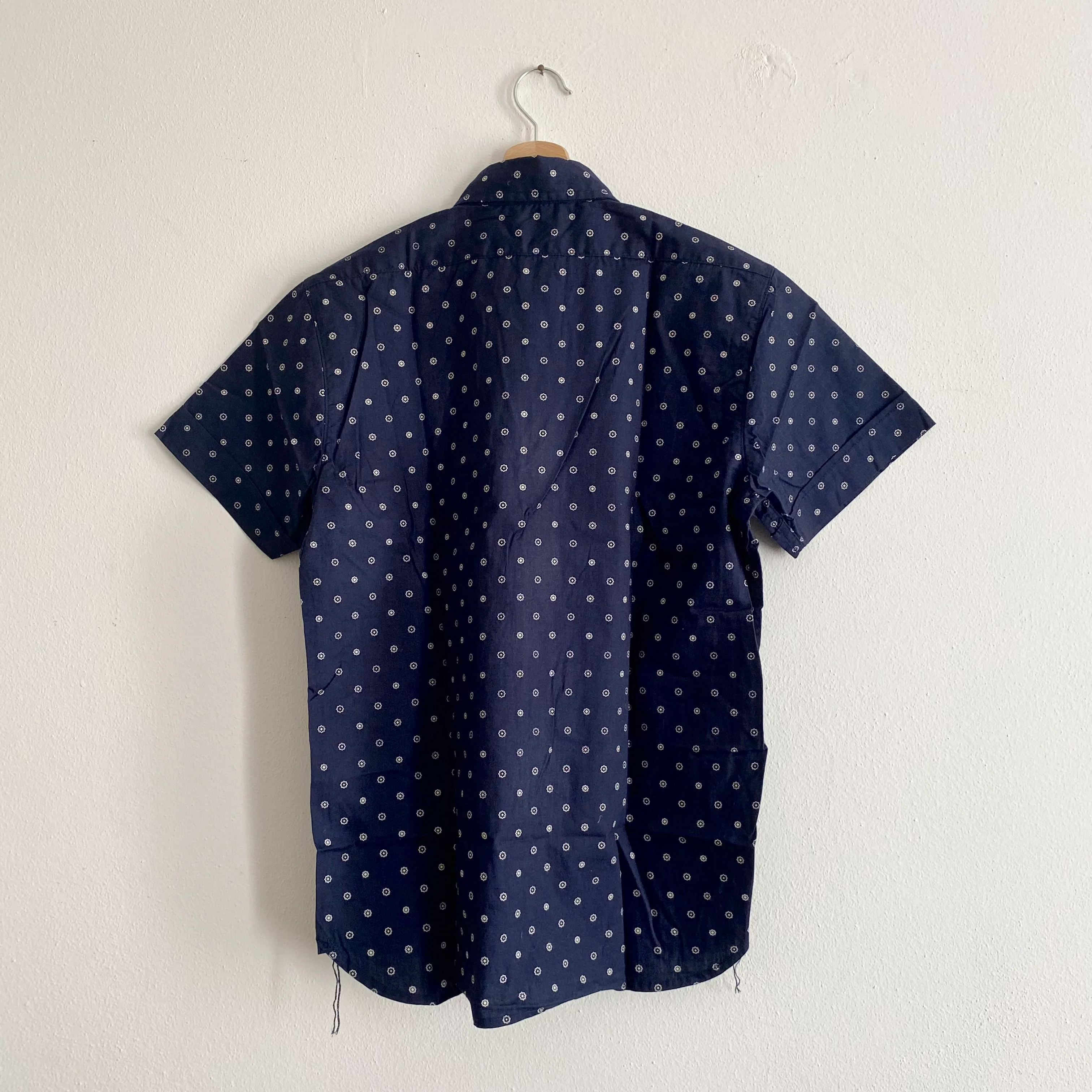 Floral Button Down Shirt in Navy #352 - Image 5